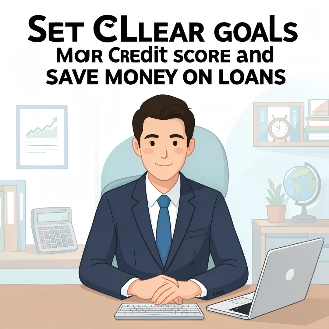Step 3: Illustration for step: Set clear goals related to How to Improve Your Credit Score and Save Money on