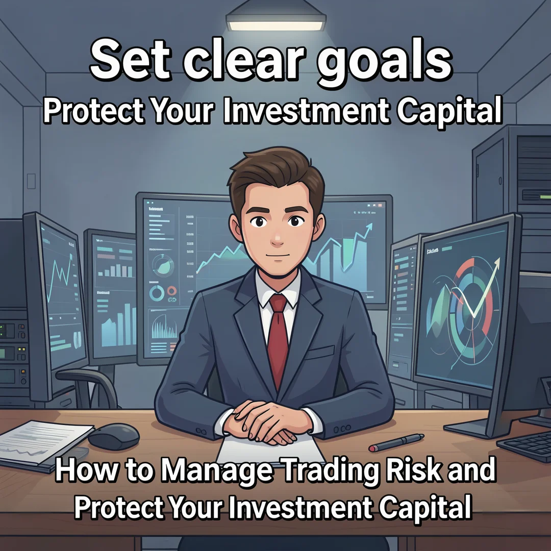 Step 3: Illustration for step: Set clear goals related to How to Manage Trading Risk and Protect Your Invest