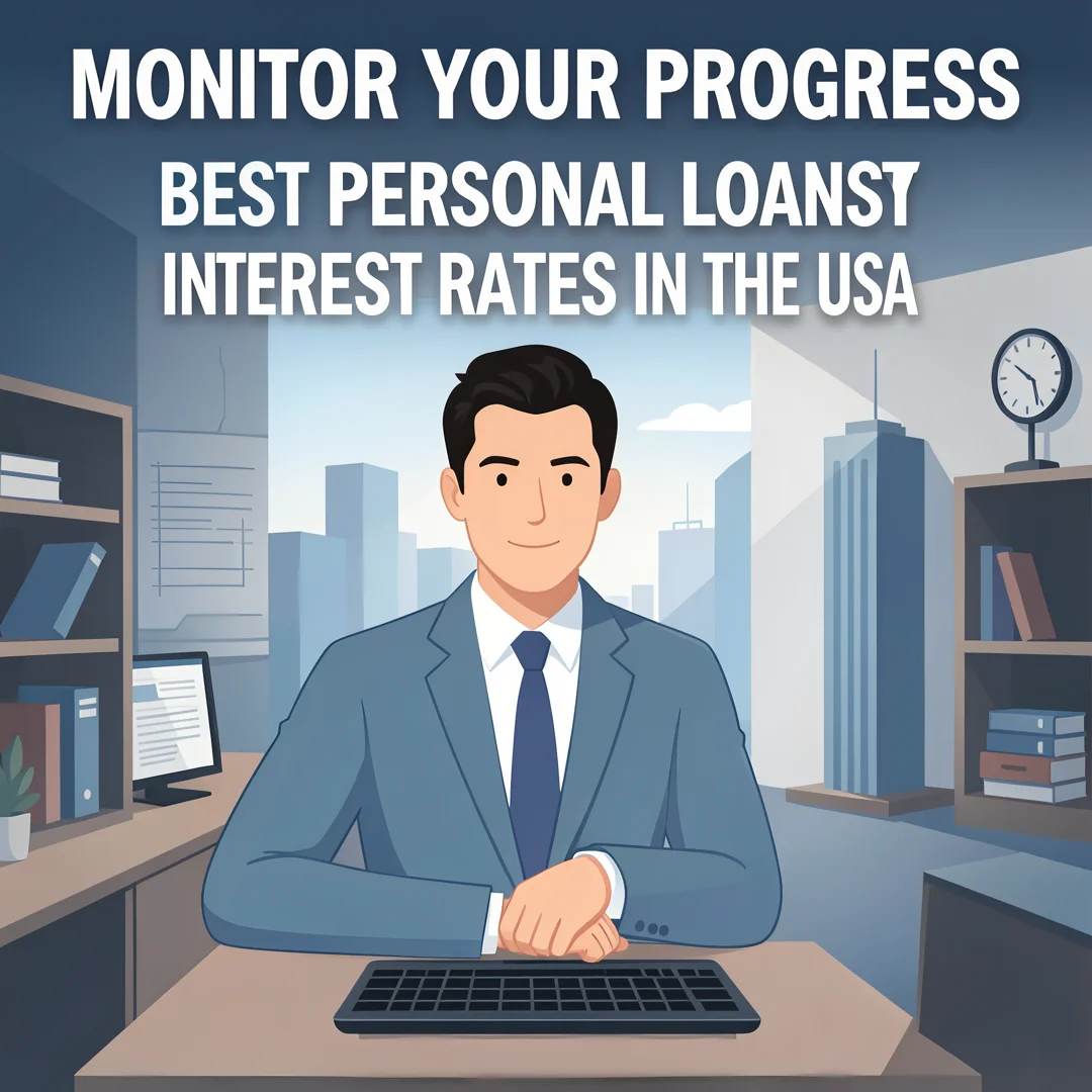 Step 6: Illustration for step: Monitor your progress related to Best Personal Loans With Low Interest Rates 