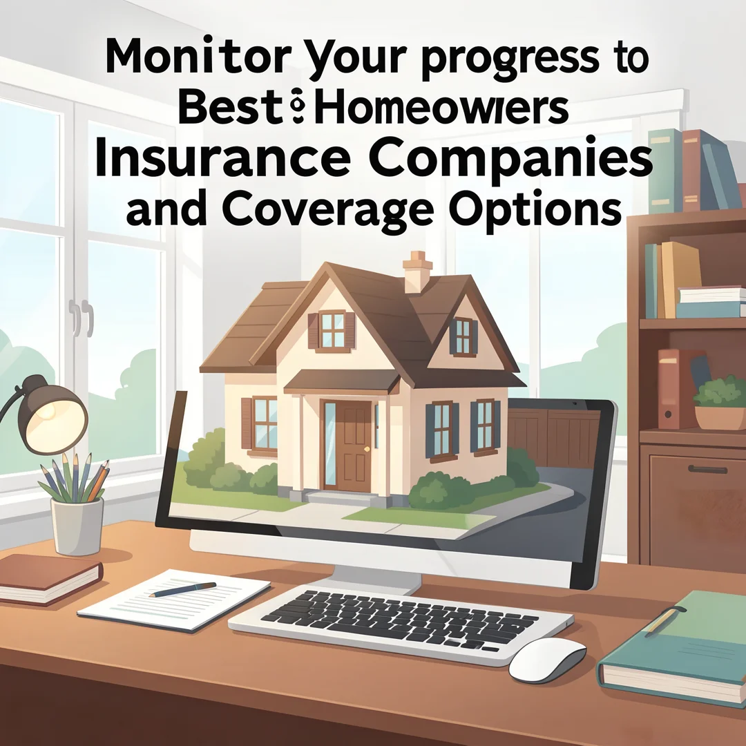 Step 6: Illustration for step: Monitor your progress related to Best Homeowners Insurance Companies and Cove