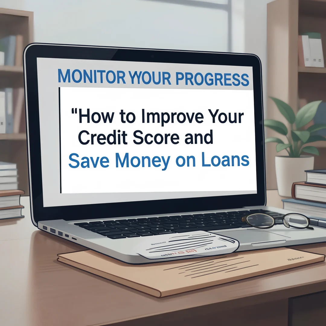 Step 6: Illustration for step: Monitor your progress related to How to Improve Your Credit Score and Save Mo