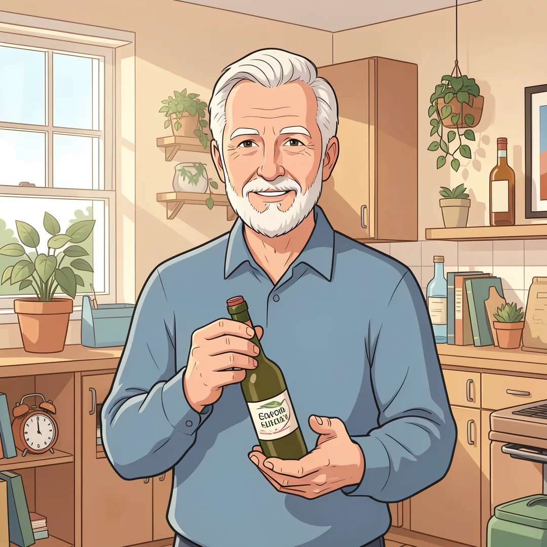 Step 7: Healthy lifestyle choices illustration showing men over 60 avoiding smoking and excessive alcohol